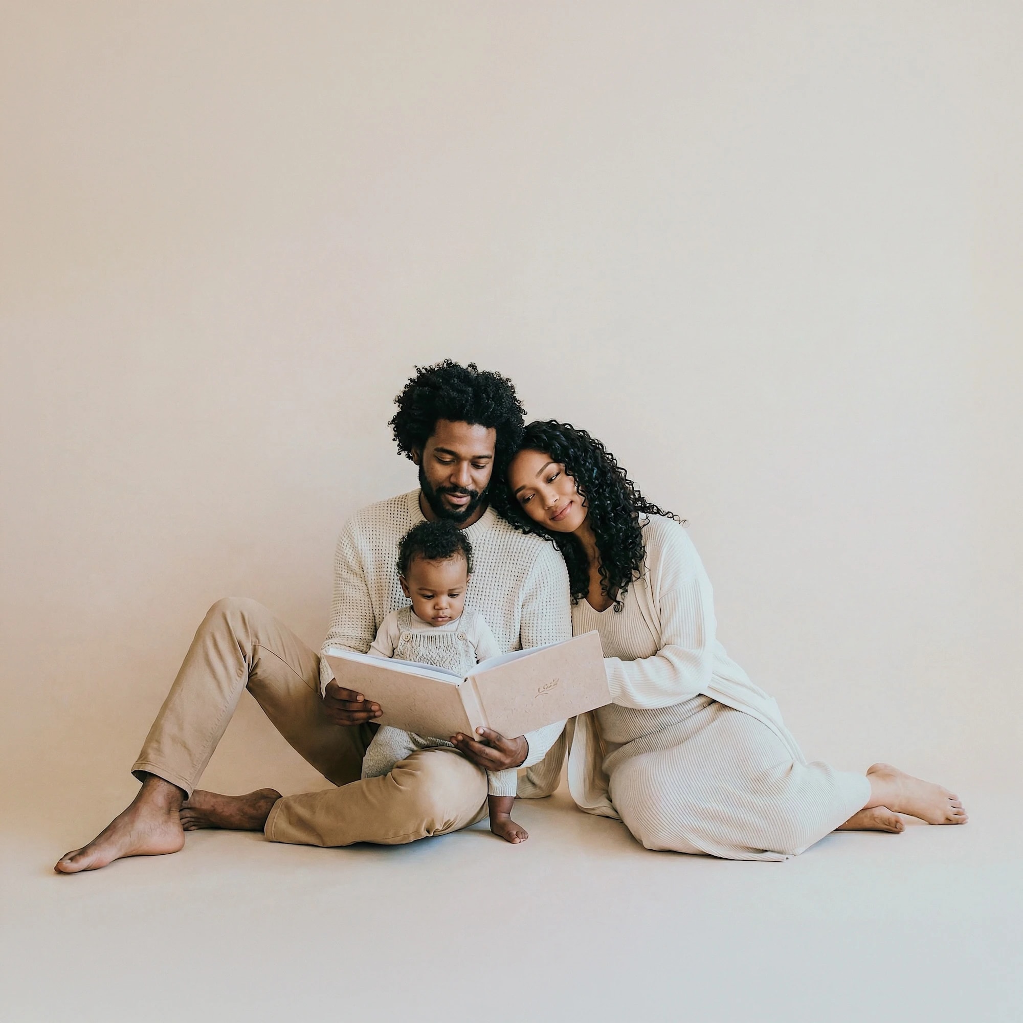 Photographer browsing a photo album